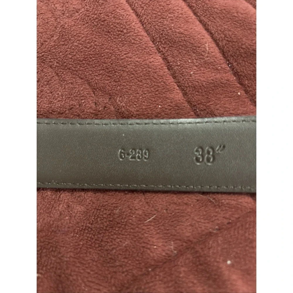 Stacy Adams Belt Men's Size 38 Brown Leather 1.25‎ W Silver Tone Buckle  6-289